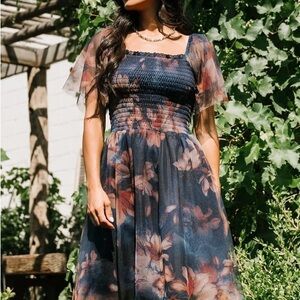 Floral Navy Dress